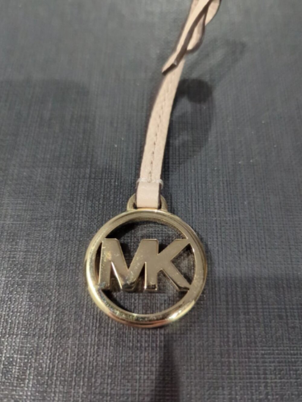 Michael Kors Bag Charm with Leather Strap